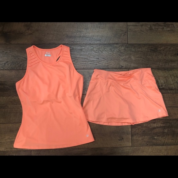 Fila Dresses & Skirts - FILA Tennis Outfit Large Tangerine